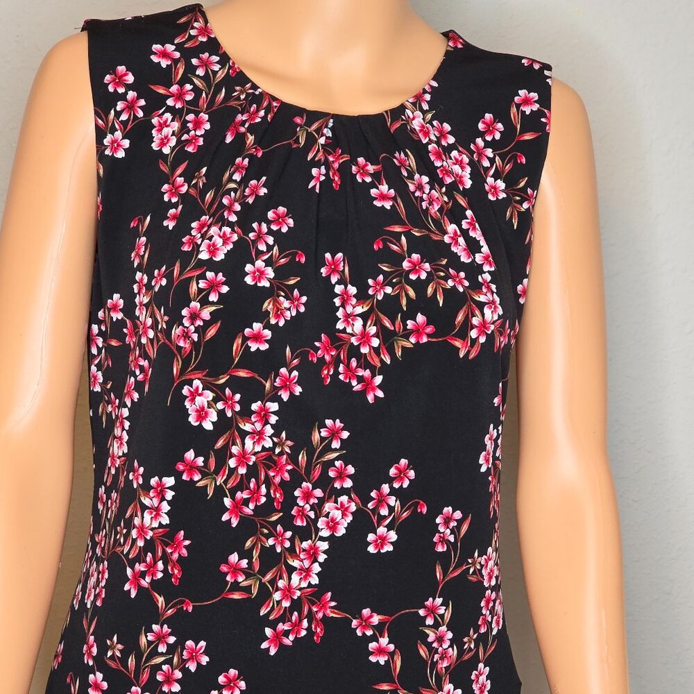 Calvin Klein Women's Sleeveless Black Blouse, Size S/CH/P